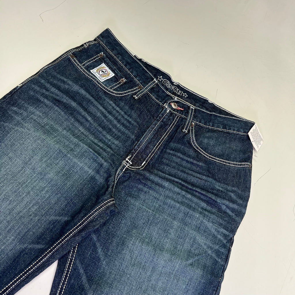 CINCH Relaxed Fit White Label Jeans Men's Sz 33 X 36 Stonewash Indigo MB92834019