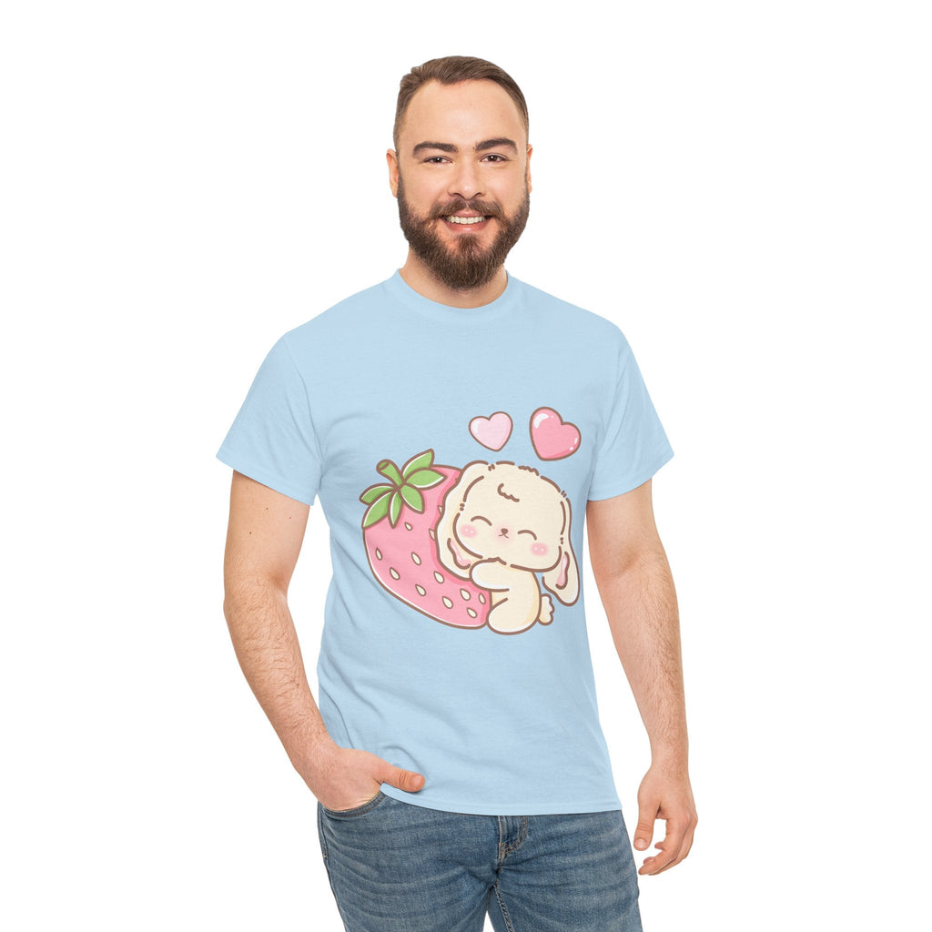 Cute Bunny Strawberry Play Tee