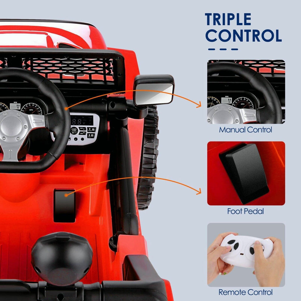 12V/24V Electric Jeep Truck ATV for Kids with Parent Remote Control - Fun and Safe Ride-On Toy