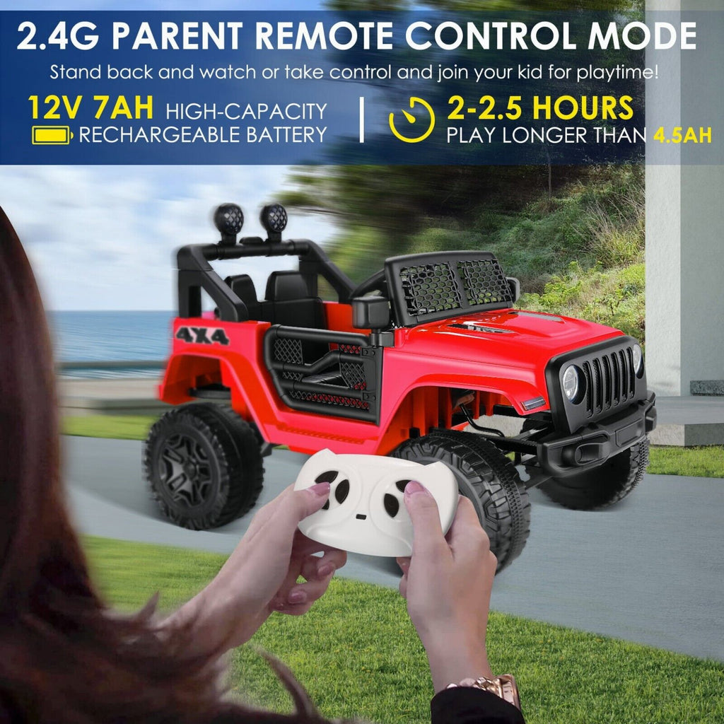 Electric 4 Wheeler ATV Car Jeep Truck for Kids - 12V/24V Battery Powered Ride-On Toy