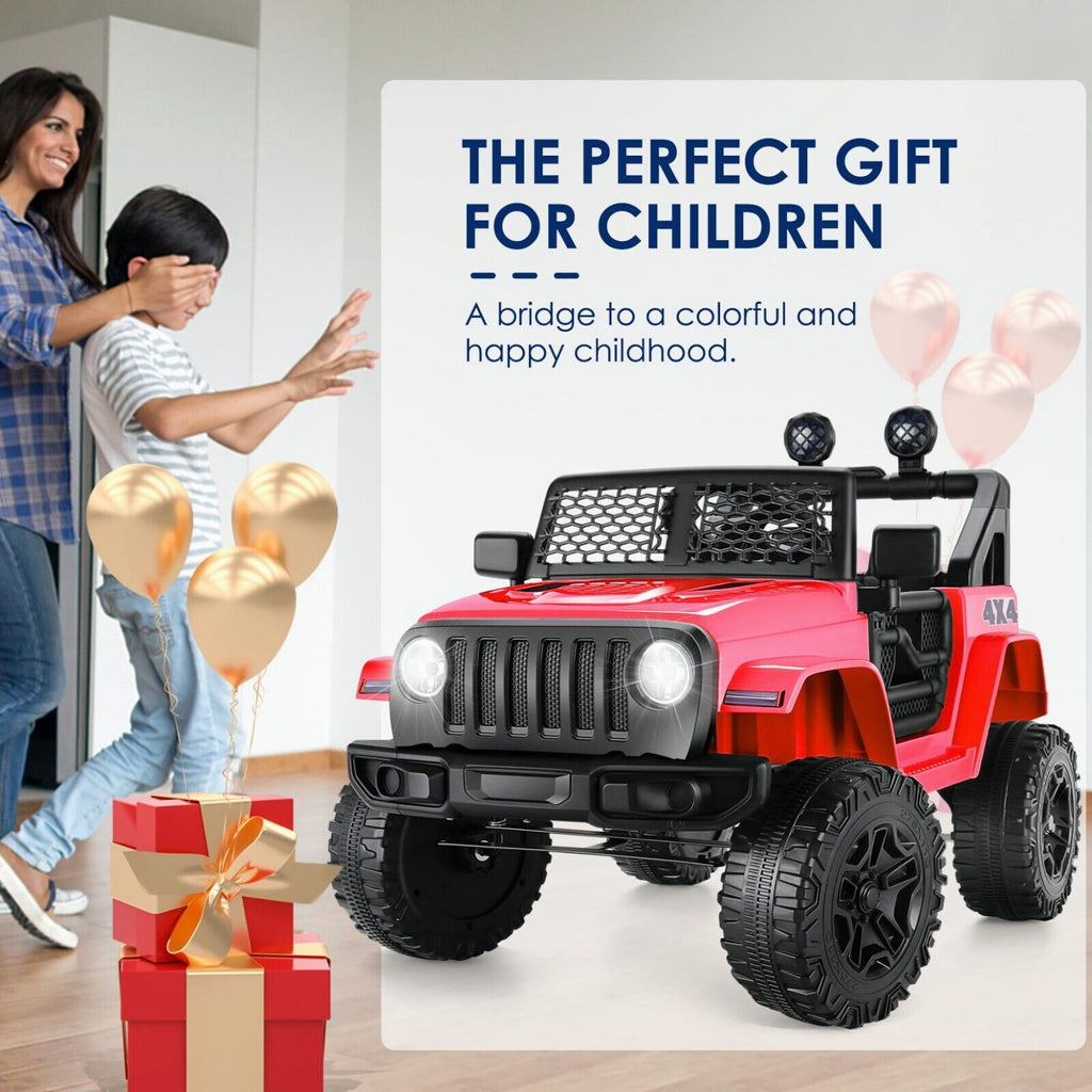12V/24V Electric Jeep Truck ATV Ride-On Toy with Parental Remote Control for Kids