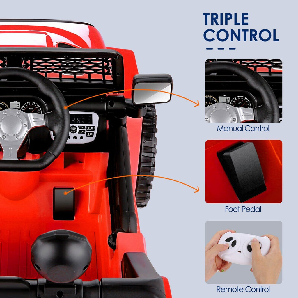 2-Seater Electric Ride-On Truck for Kids with Parental Remote Control - Safe and Fun Toy for Children