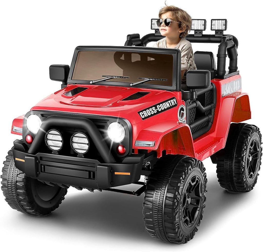 Electric Ride-On Car for Kids with Bluetooth and Music Player - 3 Speed Options