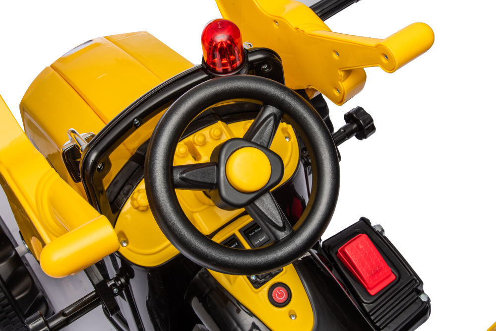12V Battery Powered Excavator for Kids - Realistic Construction Vehicle Toy