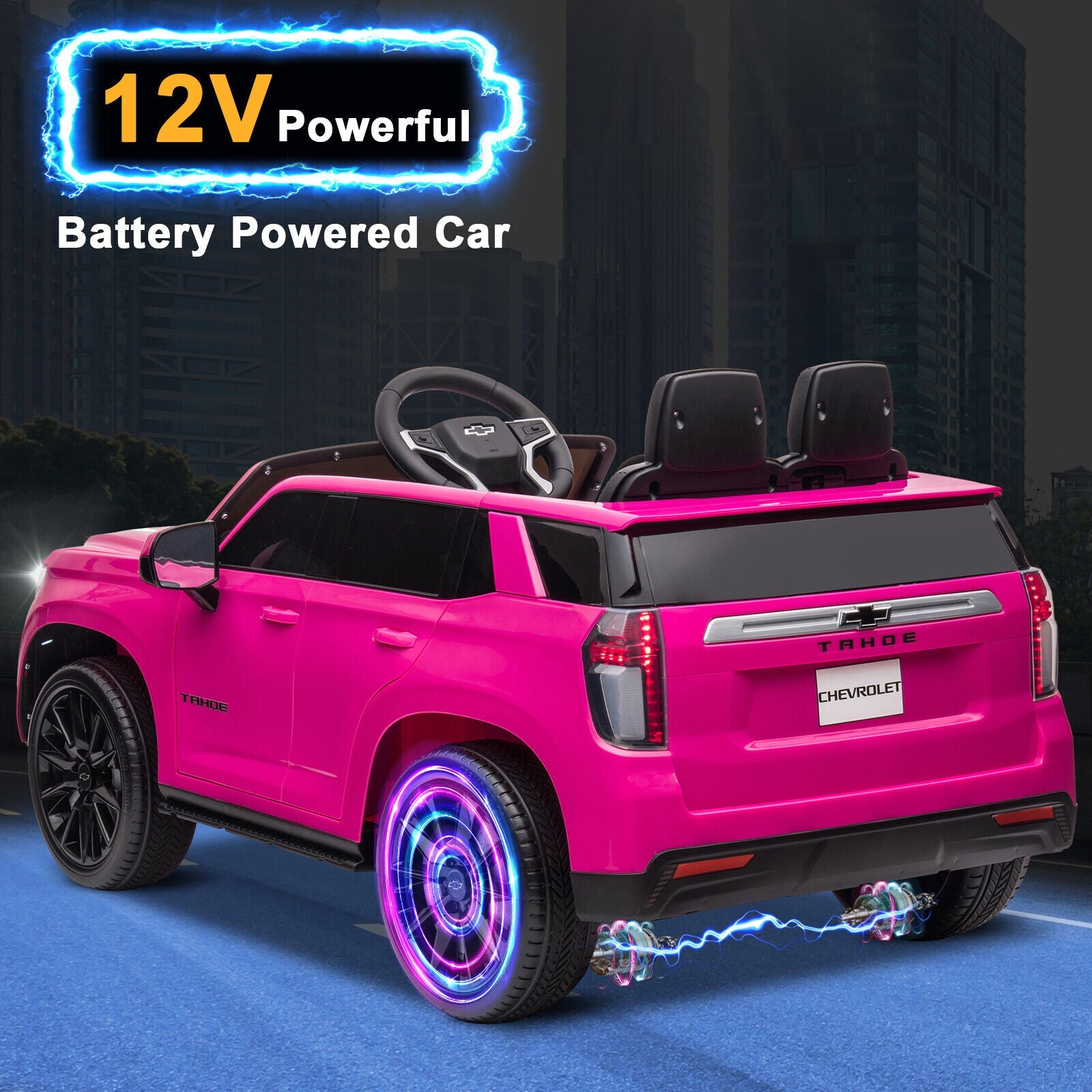 12V Battery Powered GMC Ride On Car for Kids with Remote Control