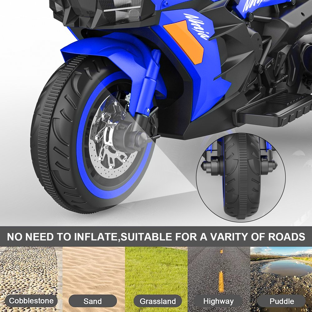 12V Battery Powered Kids' Motorcycle Ride-On Toy