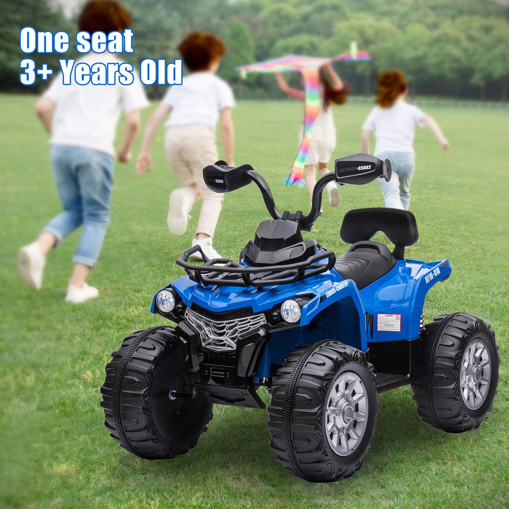 12V Electric Ride-On ATV Quad for Kids with MP3 and Lights - 2 Speeds, Perfect Gift for Adventure Seekers