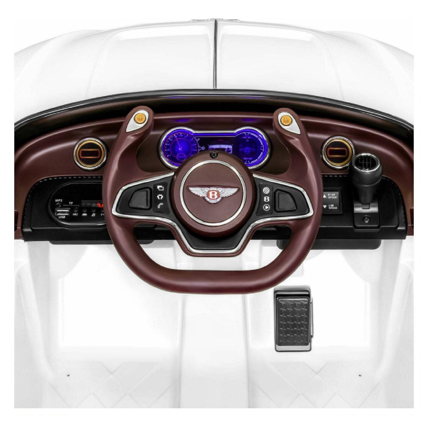 12V Battery Powered Ride-On Car for Kids Ages 2-8 with Parental Remote Control - White