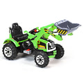 12V Battery Powered Ride-On Excavator Truck with Front Loader Digger for Outdoor Play
