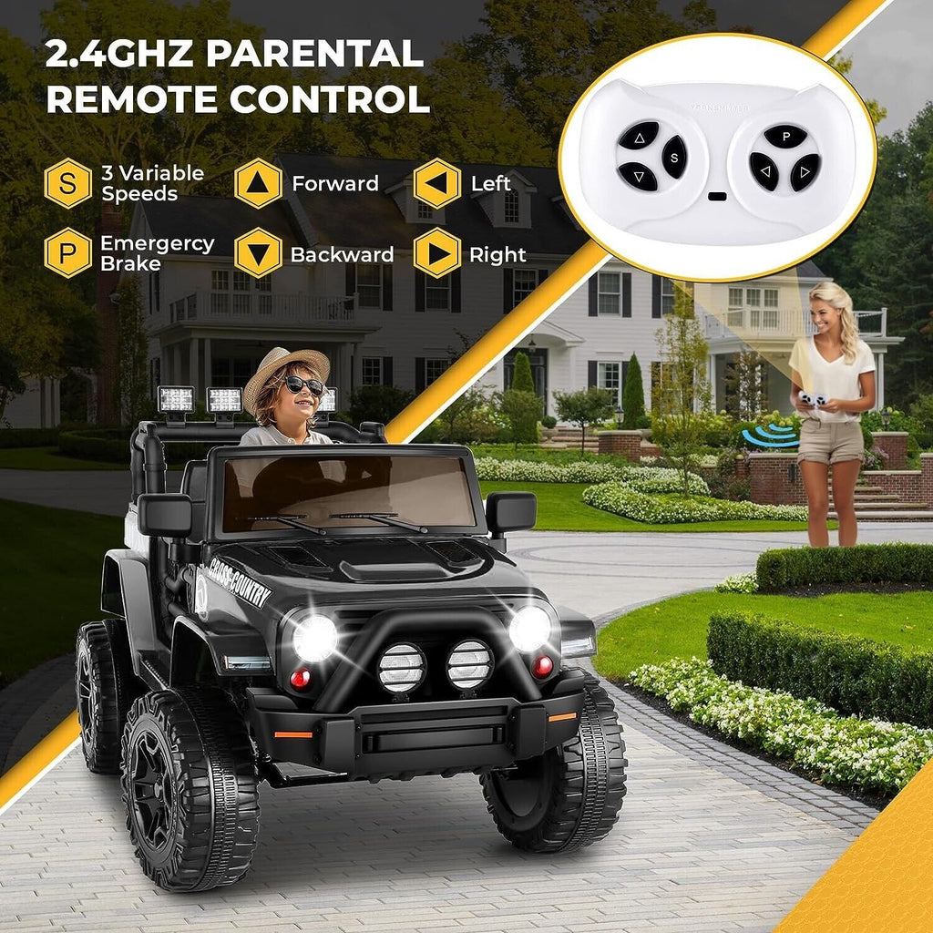 12V Battery Powered Ride-On Truck for Kids with Remote Control