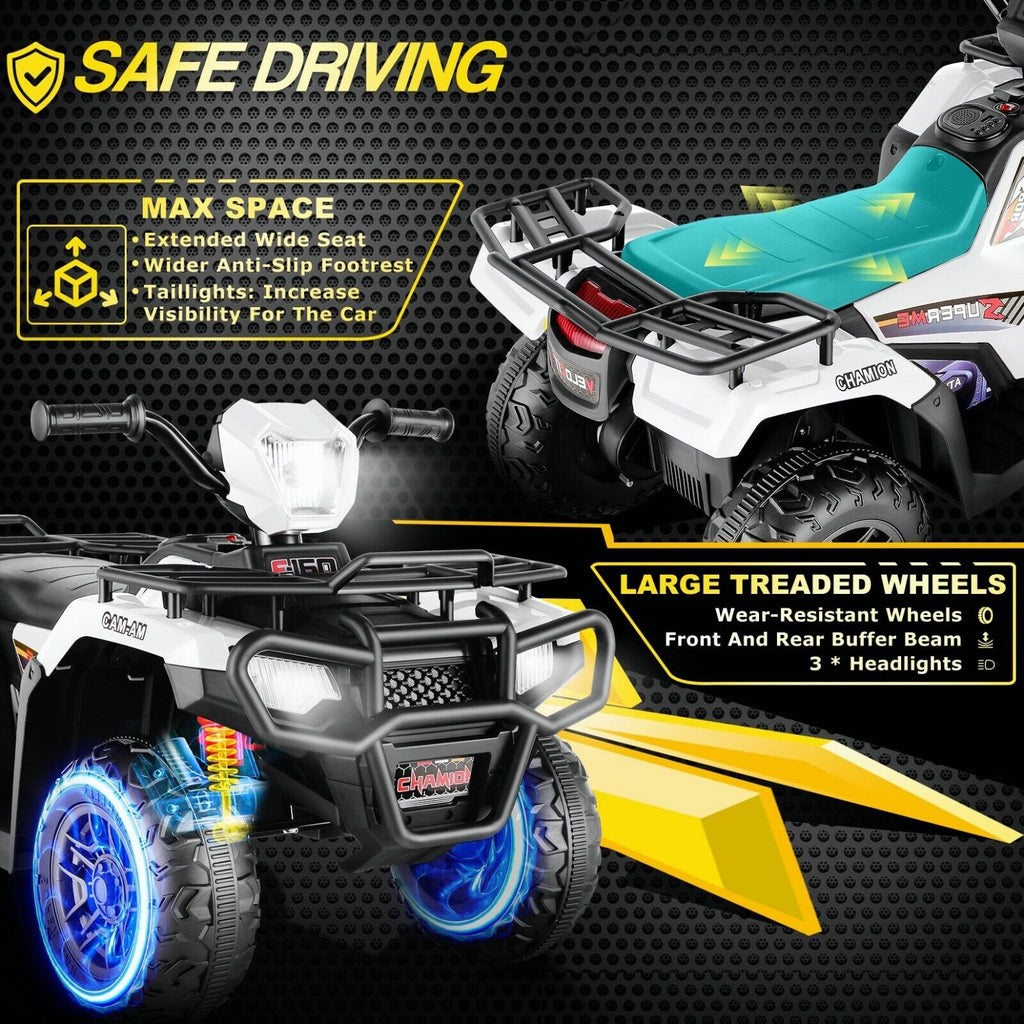 12V Battery Powered Electric ATV Quad Ride-On Car for Kids - Fun and Adventure on Wheels!