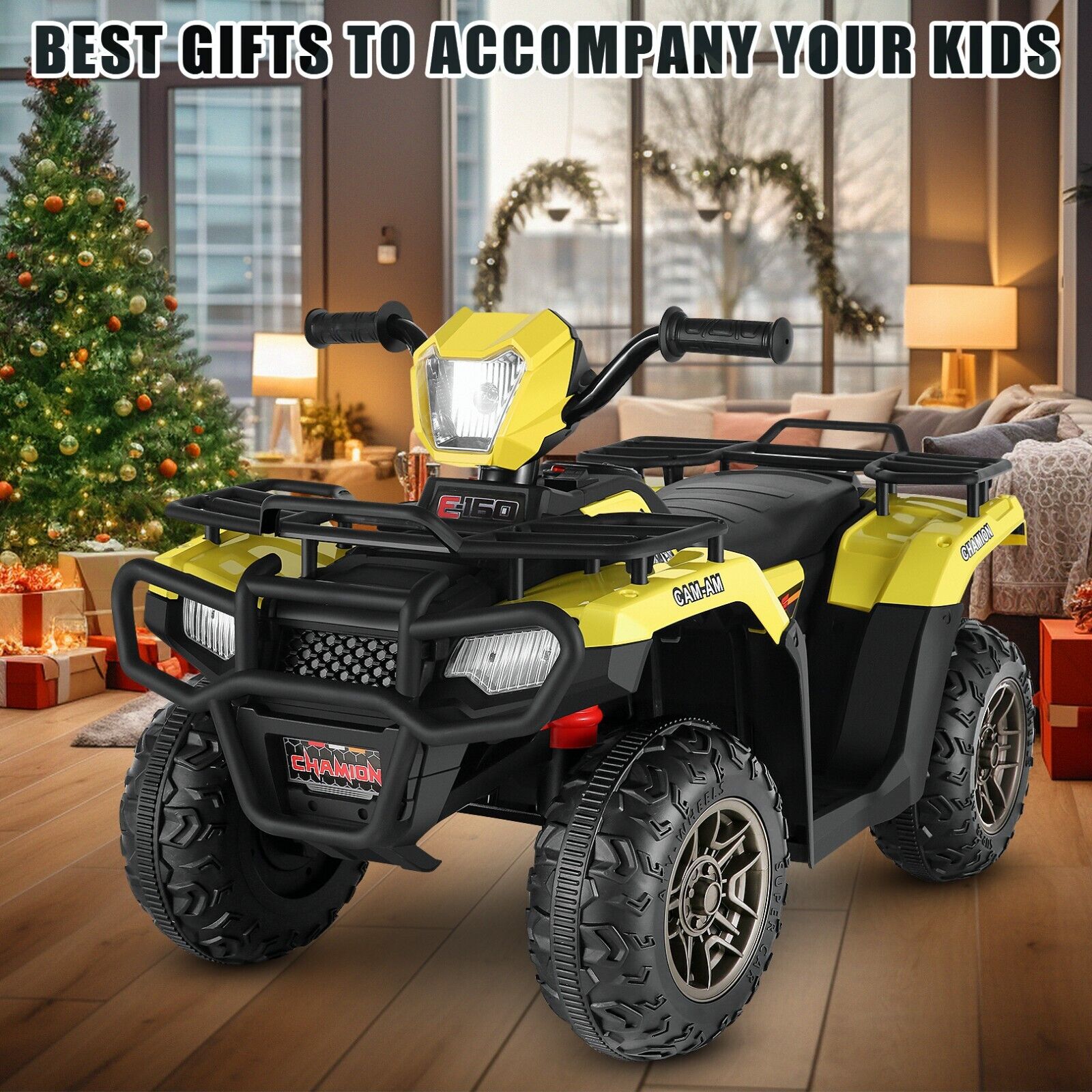 12V Electric ATV Ride-On Toy Car with USB/MP3 for Kids Ages 3-6