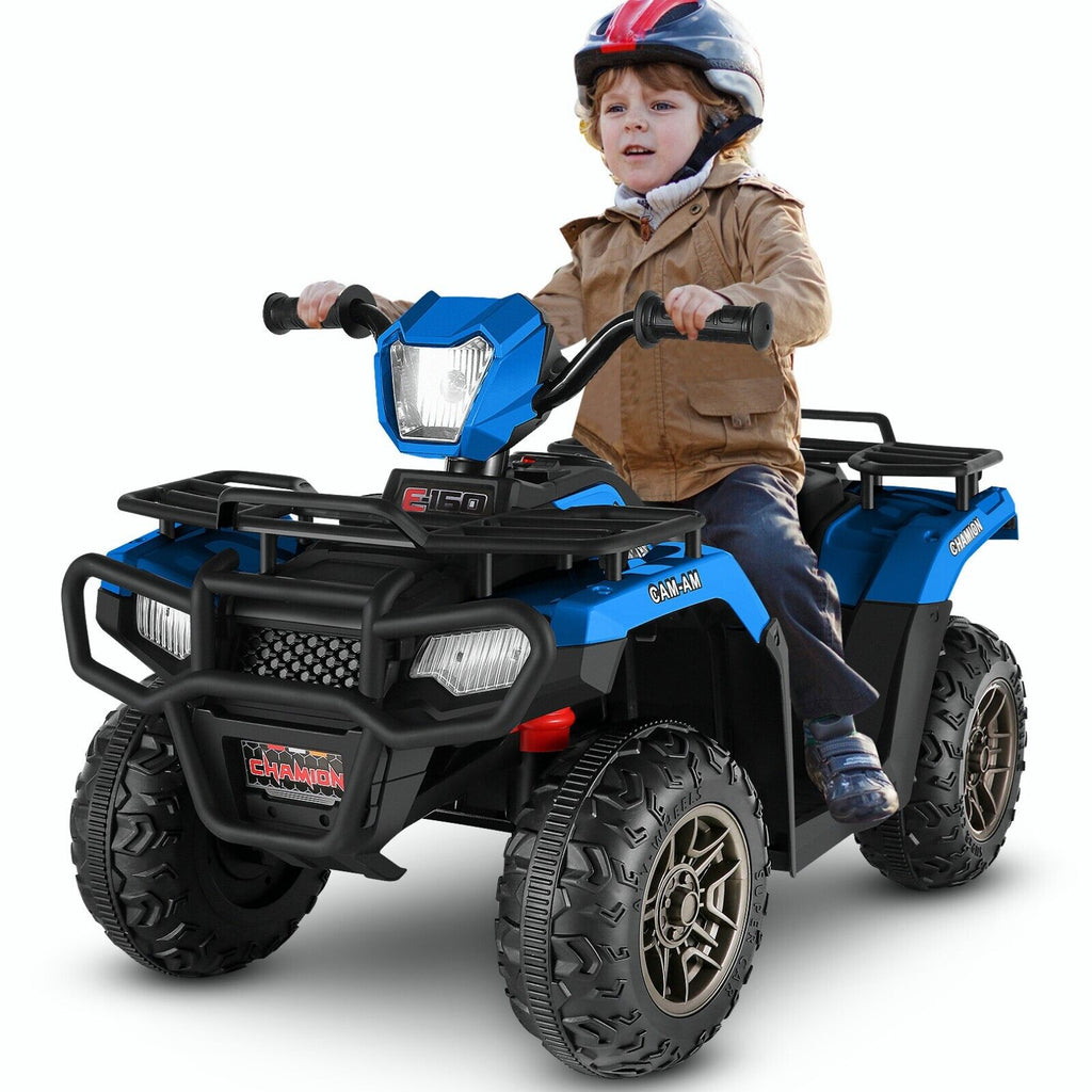 12V Electric Ride-On ATV Toy Car with USB/MP3, 4 Wheels for Kids Ages 3-6