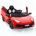 12V Electric Battery Powered Sports Car for Kids with Remote Control - Red