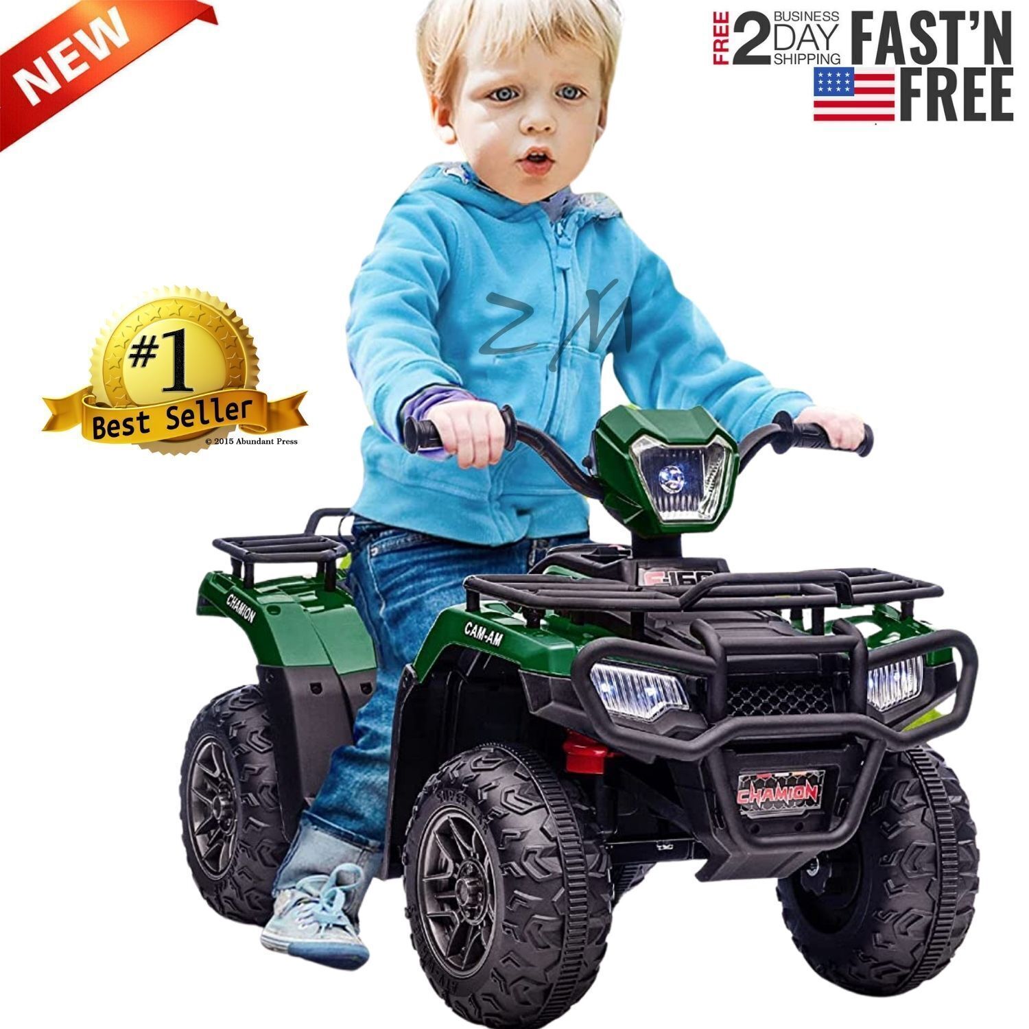 12V Electric Kids ATV Quad Car - Black, Suitable for Ages 3-6 Years