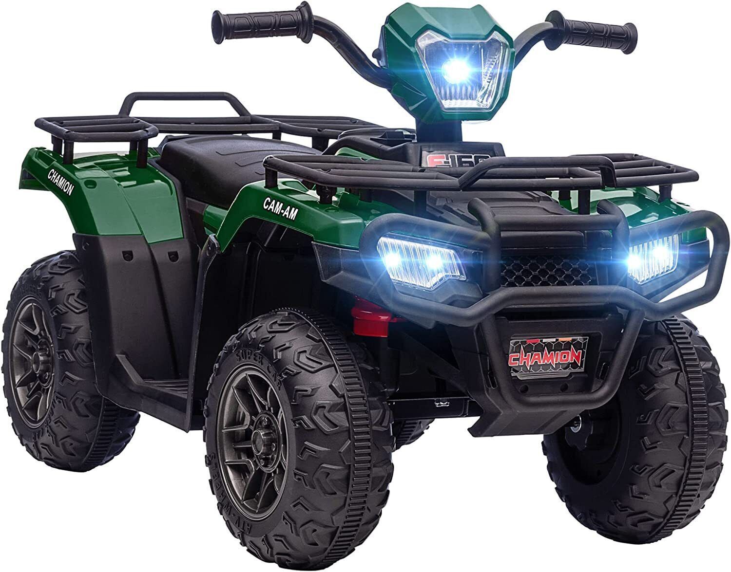 12V Electric Kids ATV Quad Car - Black, Suitable for Ages 3-6 Years