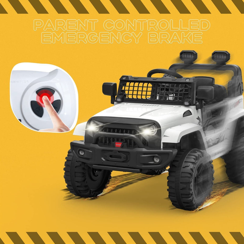 12V Electric Kids Ride On Jeep with Bluetooth Remote and Safety Belt
