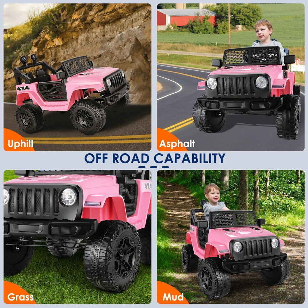 Electric 12V Ride-On Car for Kids with Remote Control and MP3 Player