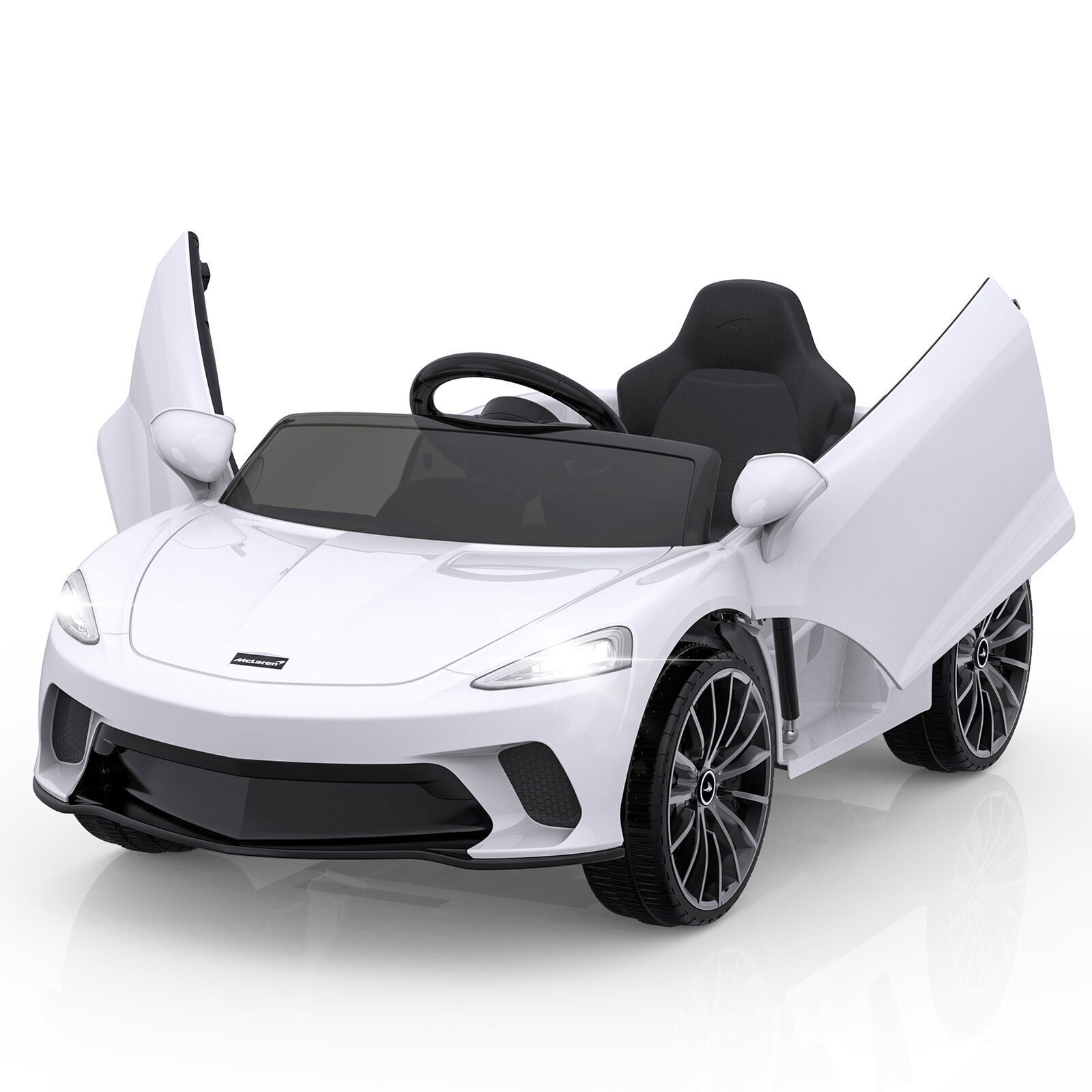 12V Electric Kids Ride On Sports Car with Remote Control and USB LED Lights
