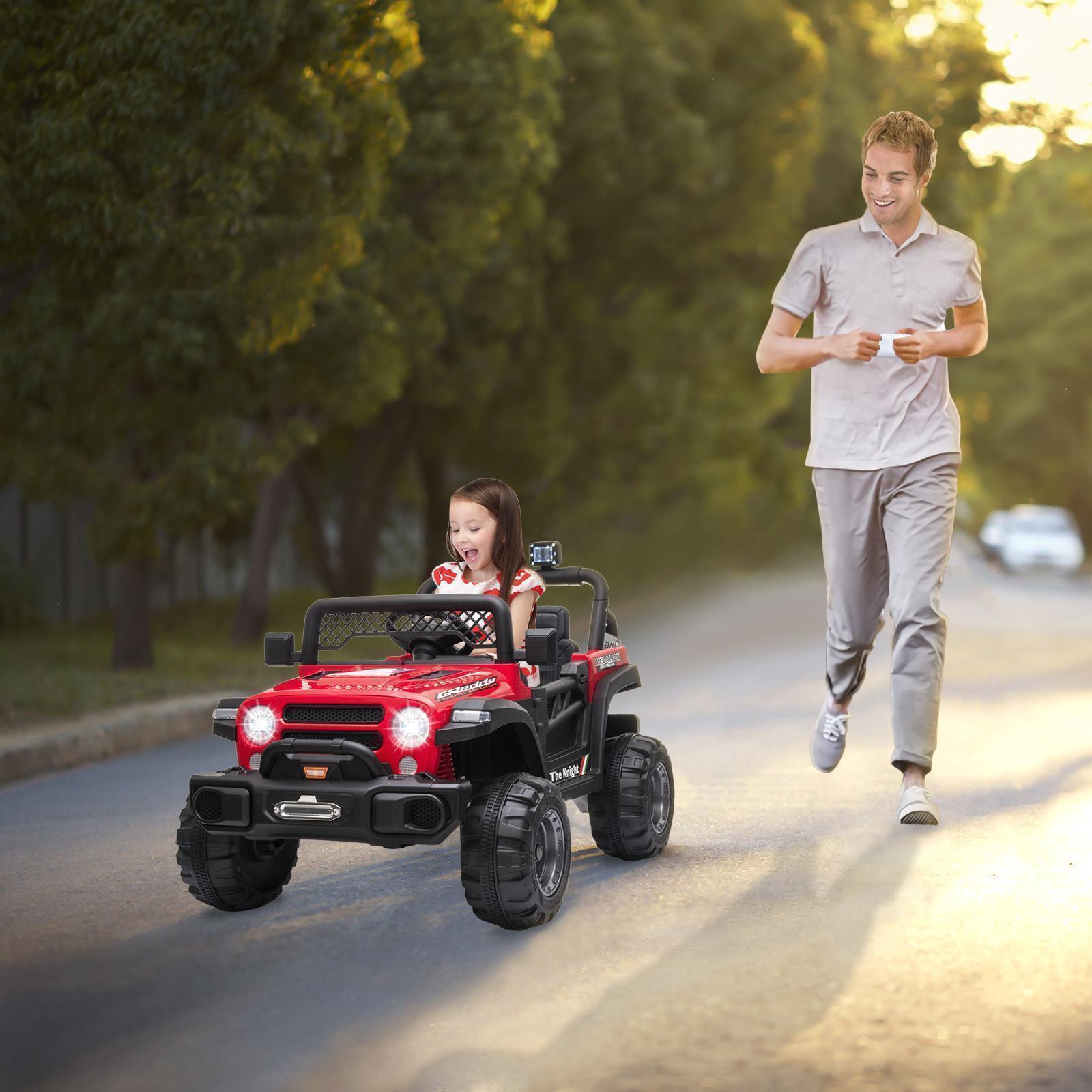 12V Electric Kids Ride On Truck Car Toy with Remote Control and 3 Speed Options