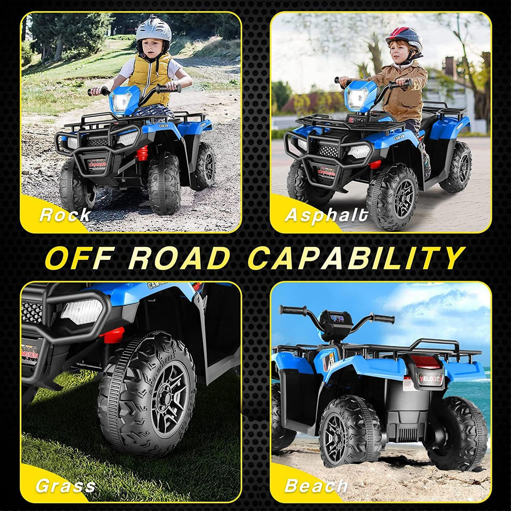 12V Electric Ride-On ATV for Kids with USB/MP3 Player - Perfect Gift for Ages 3-6!