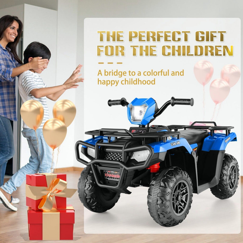 12V Electric Ride-On ATV for Kids with USB/MP3 Player - Perfect Gift for Ages 3-6!