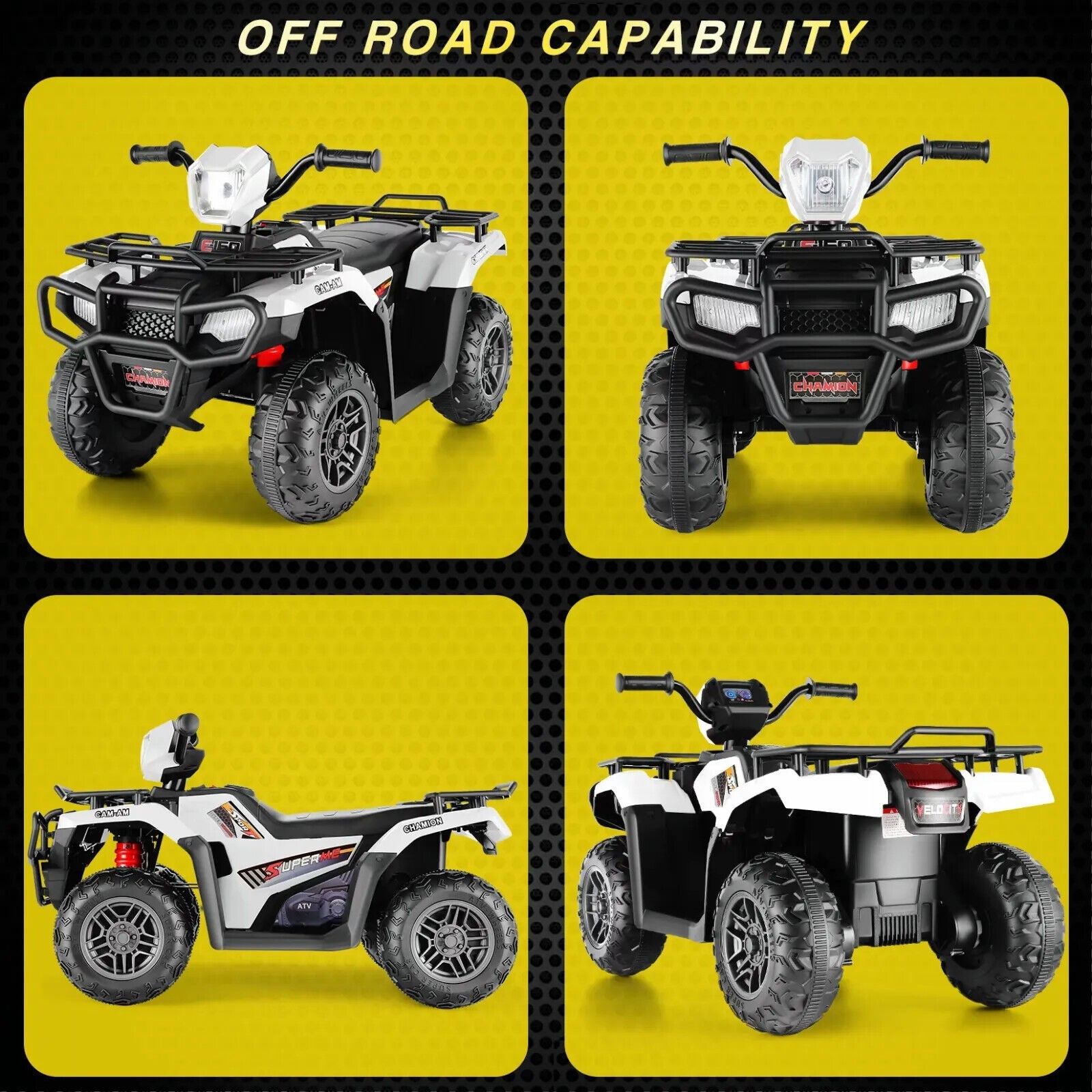 12V Electric Ride-On ATV for Kids with USB/MP3 Player - Perfect Gift for Ages 3-6!