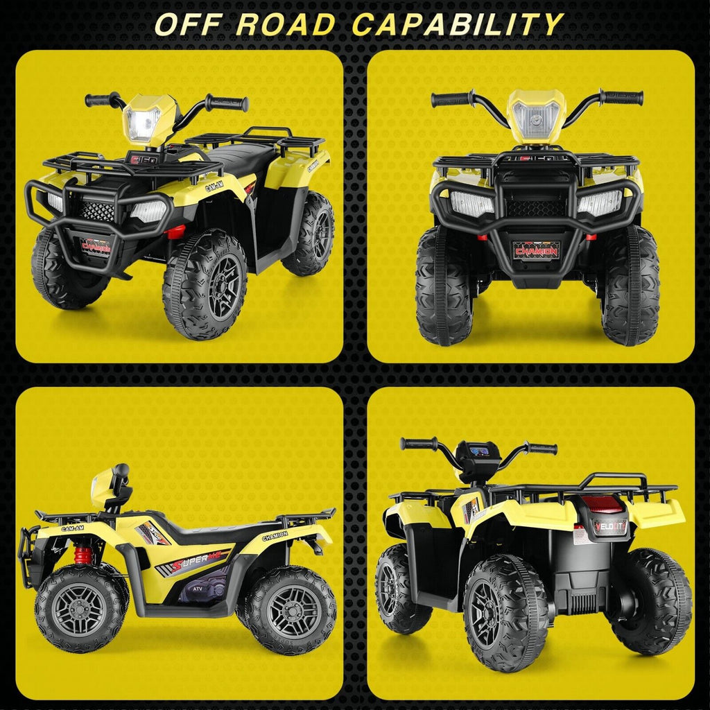 12V Electric Ride-On ATV for Kids with USB/MP3 Player - Perfect Gift for Ages 3-6!