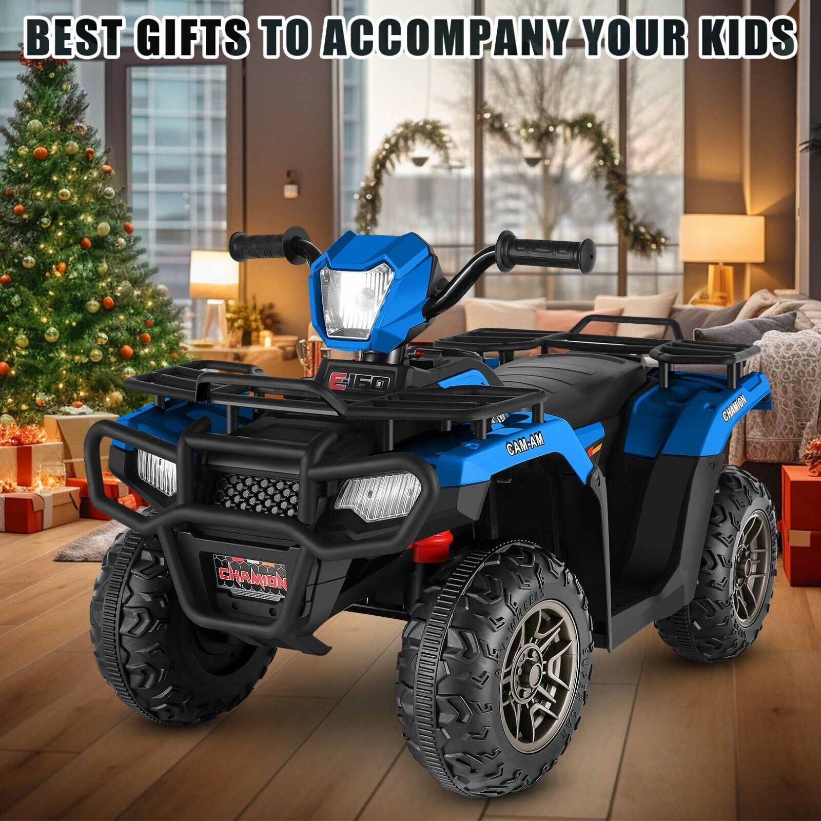 12V Electric Ride-On ATV Toy Car with USB/MP3 for Kids Ages 3-6