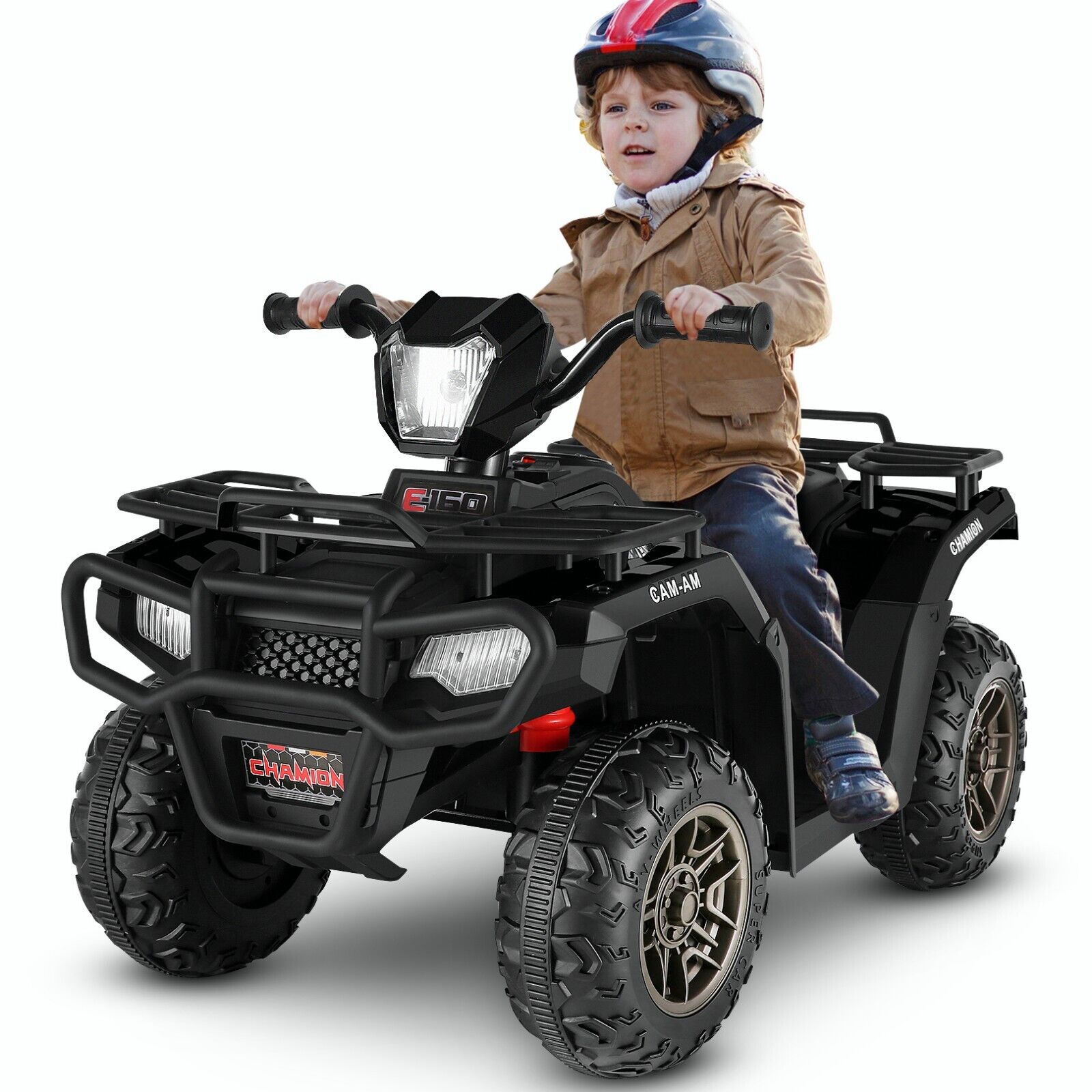 12V Electric Ride-On ATV Toy Car with USB/MP3 for Kids Ages 3-6