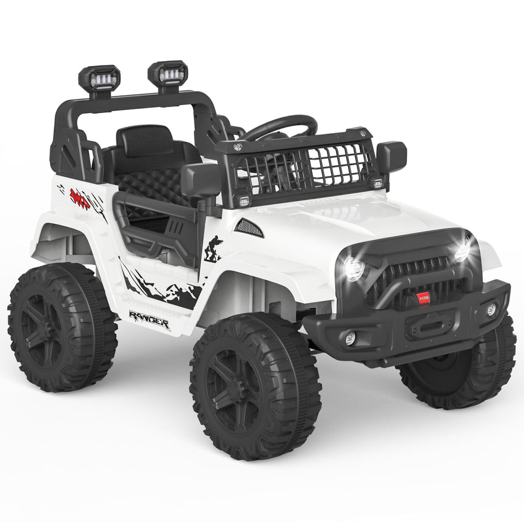 Rev Up the Fun: 12V Electric Truck for Kids with LED Lights and Spring Suspension
