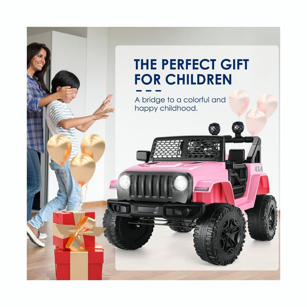 Electric Ride-On Car for Kids with Remote Control and 3 Speed Options