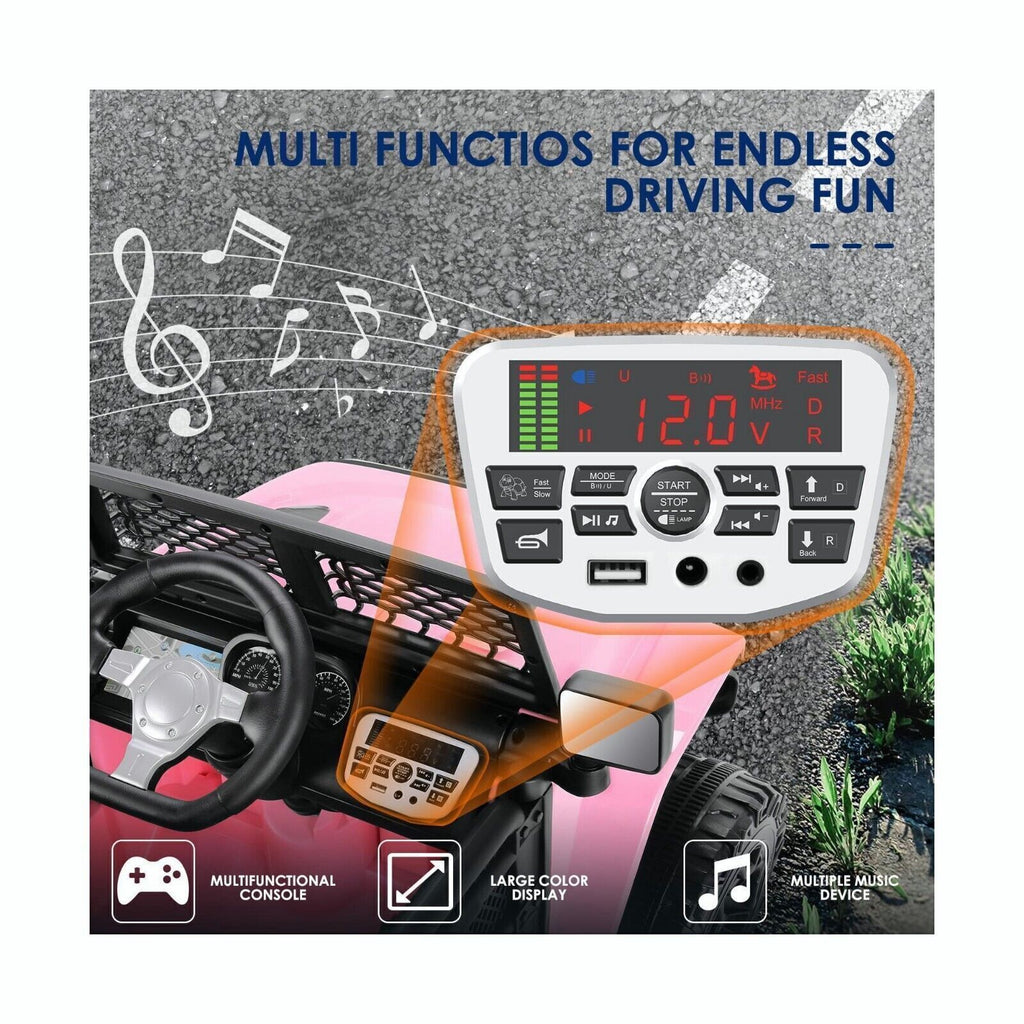 Electric Ride-On Car for Kids with Remote Control and 3 Speed Options