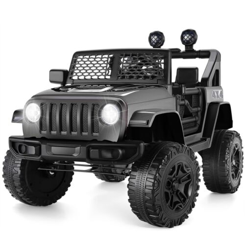 12V Electric Ride-On Car for Kids with Remote Control and LED Lights