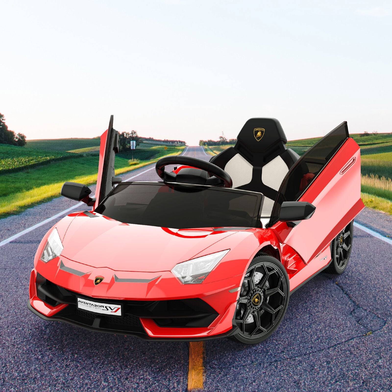 12V Electric Ride-On Car for Kids with Remote Control and LED Lights - Perfect Gift Toy