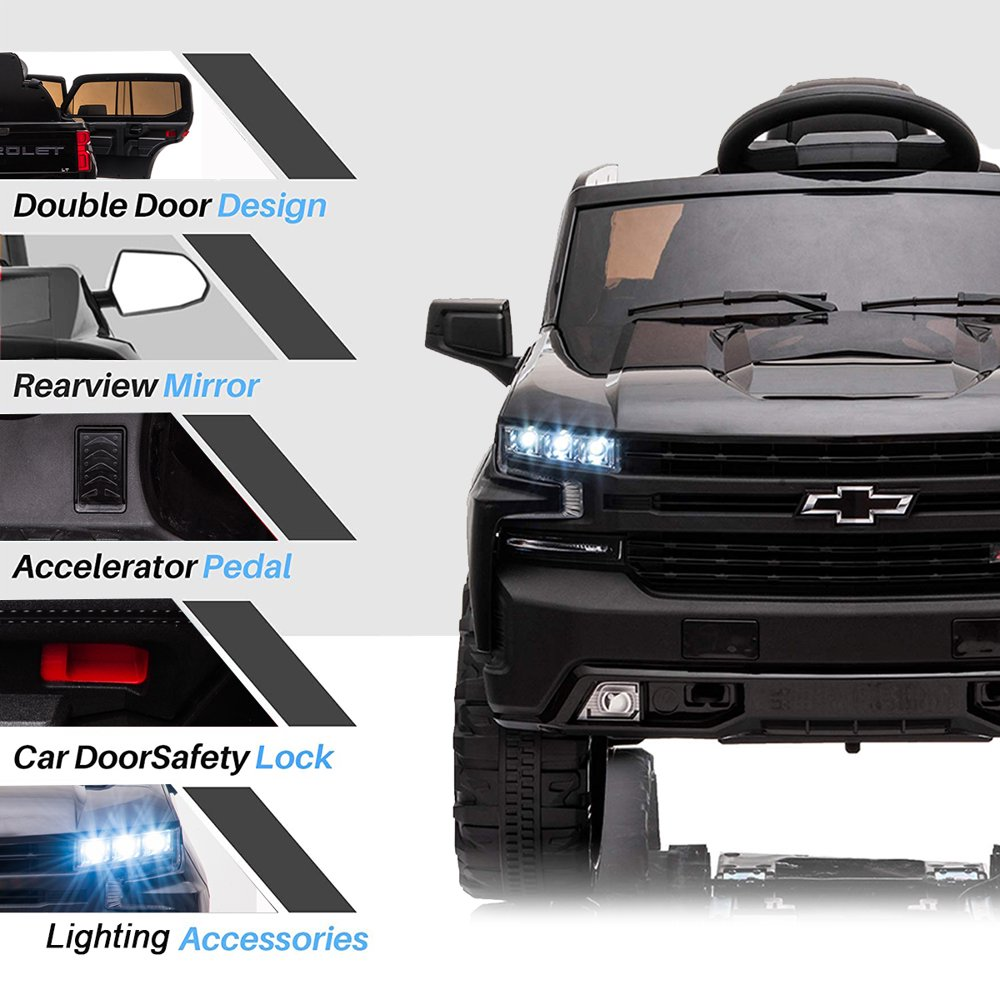 12V Electric Ride-On Car for Kids with Trunk, Remote Control, and MP3 Player