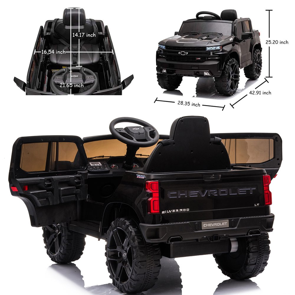 12V Electric Ride-On Car for Kids with Trunk, Remote Control, and MP3 Player