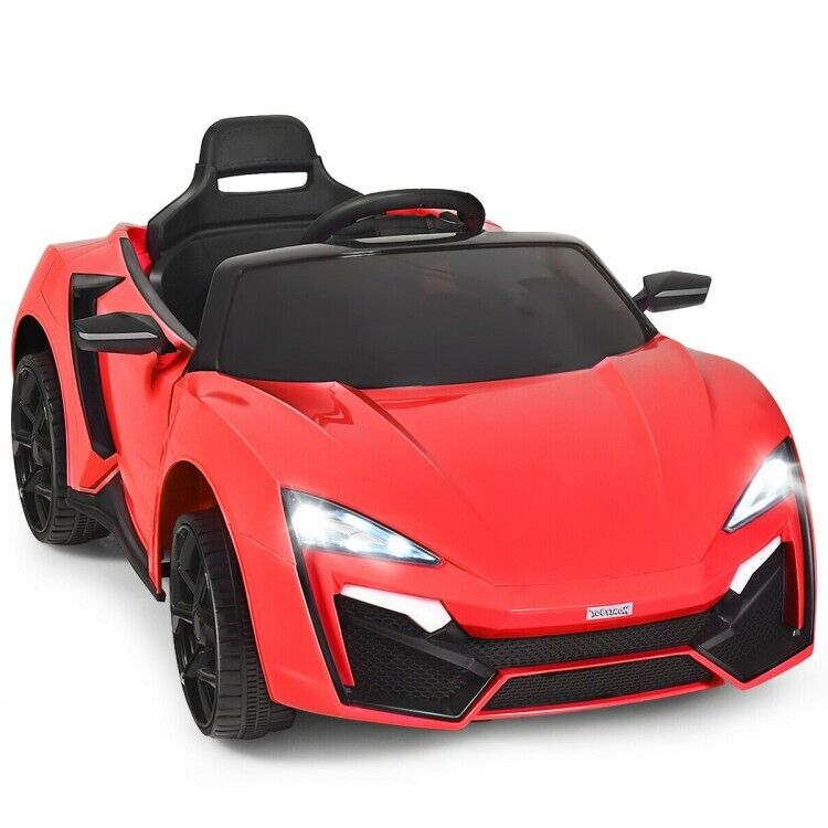 12V Electric Ride-On Car for Toddlers with Remote Control and Lights