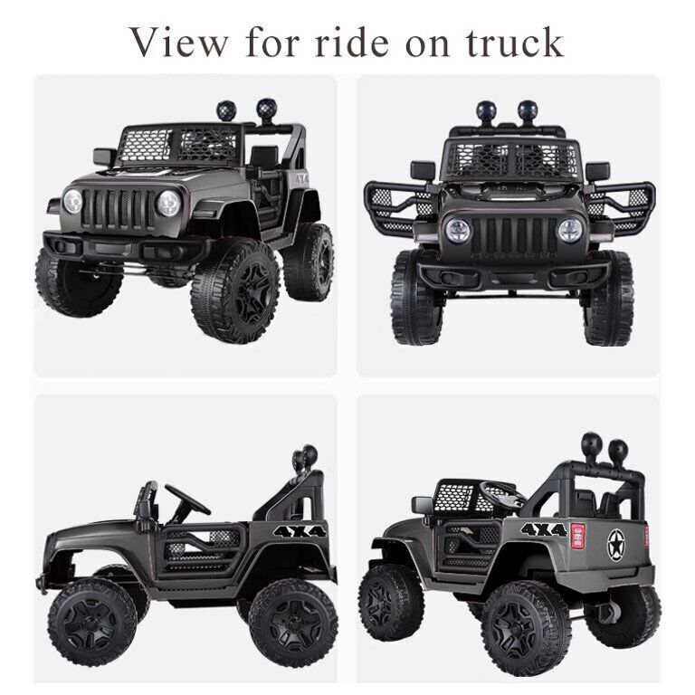 12V Electric Ride-On Car/Truck for Kids with MP3 Music and Remote Control - Lights Included