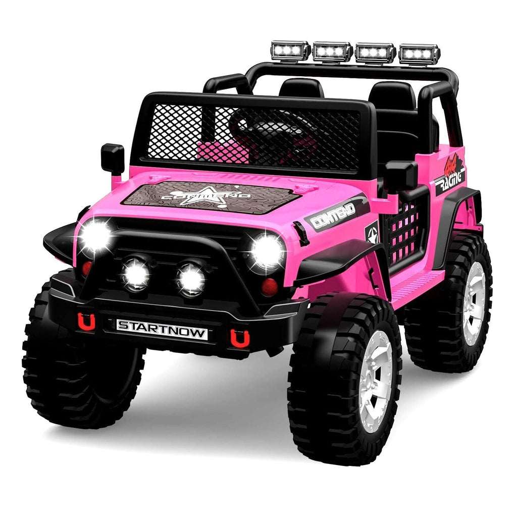 12V Electric Ride-On Car Truck for Kids with Remote Control, Safety Belt, and MP3 Player