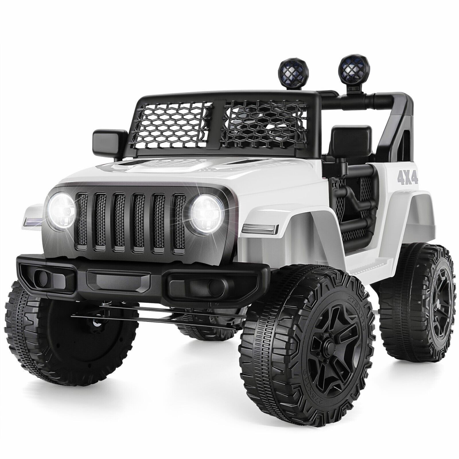 12V Electric Ride-On Car Trucks for Kids with Remote Control, MP3 & LED Lights