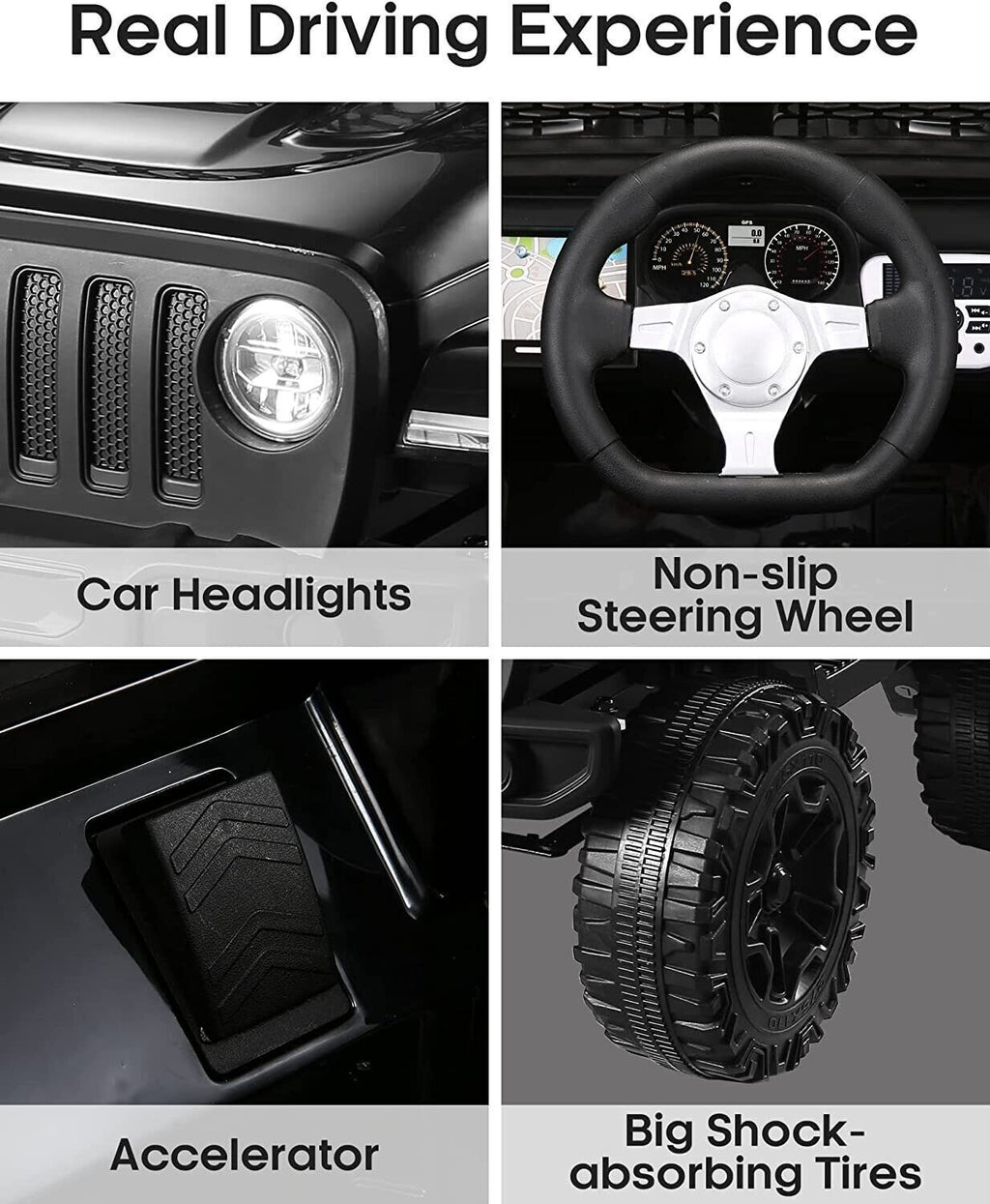 12V Electric Ride-On Car with MP3, Lights, and Remote Control - Perfect for Little Drivers!