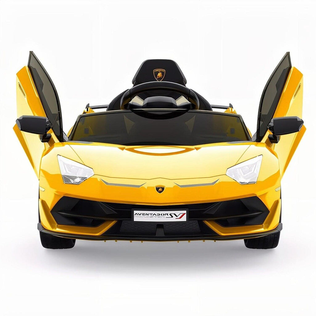 12V Electric Battery Powered Sports Car for Kids with Remote Control - Yellow