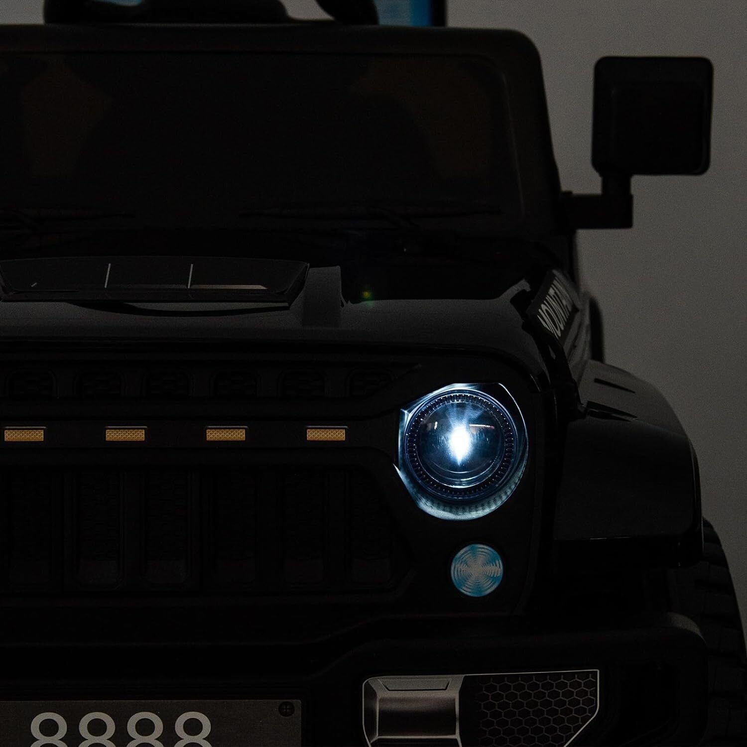12V Electric Ride On Jeep Toy Car for Kids with Remote Control, Music, and LED Lights - 3 Speed Options