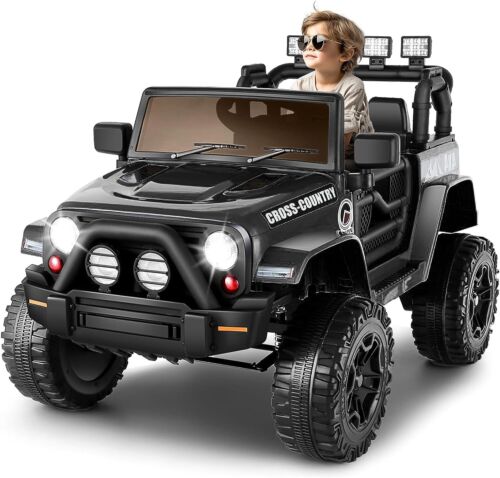 JEEP LED Ride On Car with Remote Control, USB, and MP3 for Kids