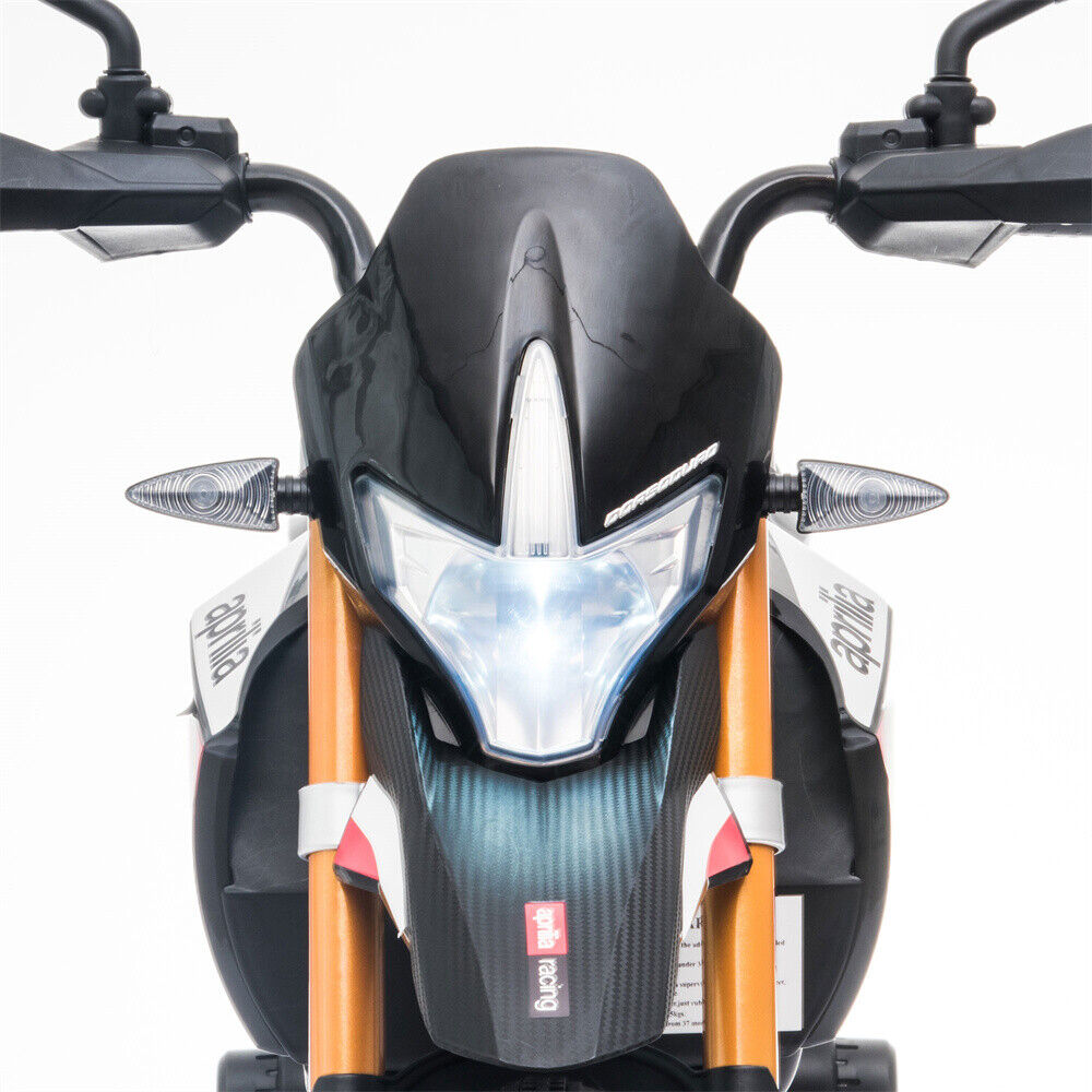 12V Electric Ride On Motorcycle for Kids with LED Music and Training Wheels