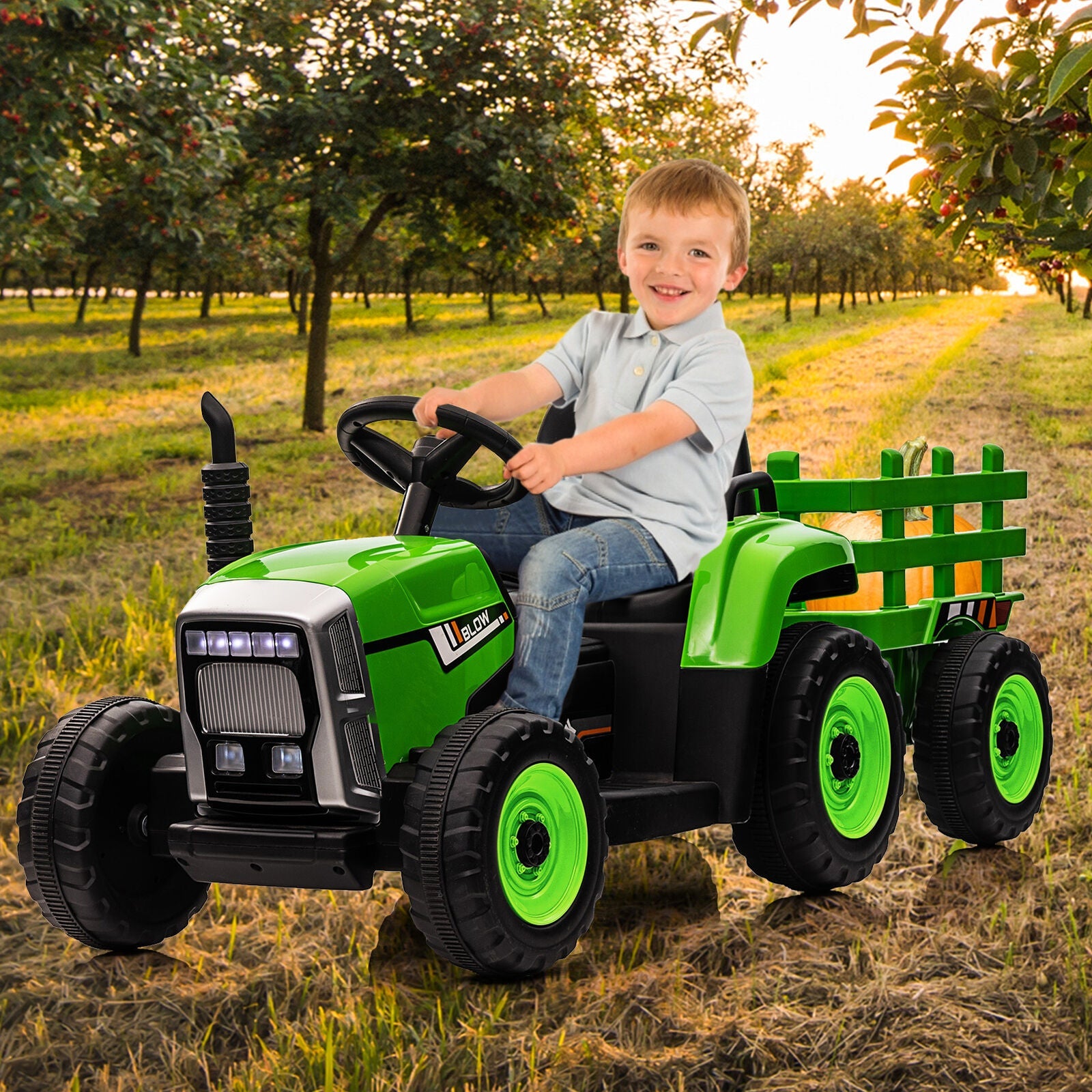 12V Electric Ride-On Tractor Car with Remote Control - Perfect Gift for Kids