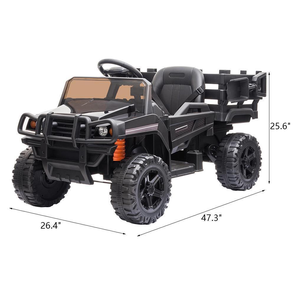 12V Electric Ride-On Tractor with Trailer and Remote Control for Kids