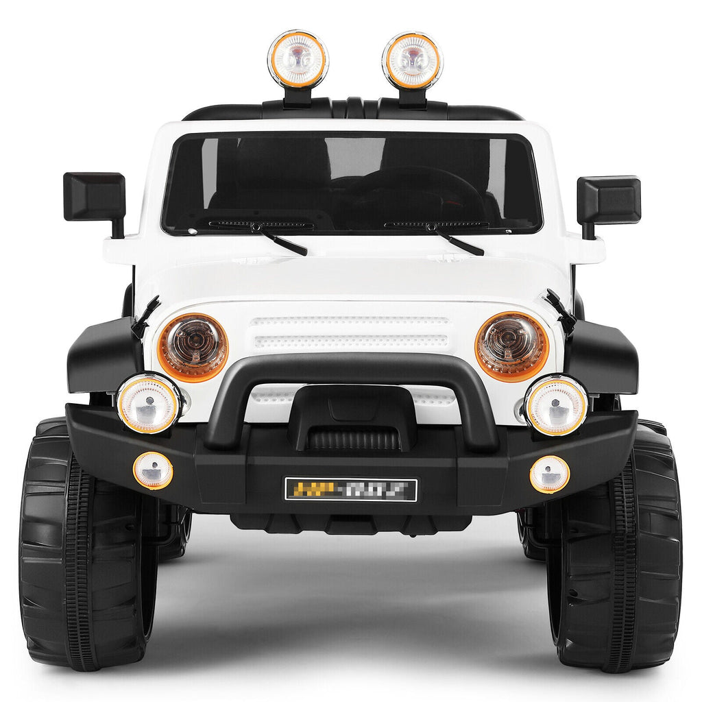 12V Electric Ride-On Truck for Kids with MP3, LED Lights, USB, and Remote Control