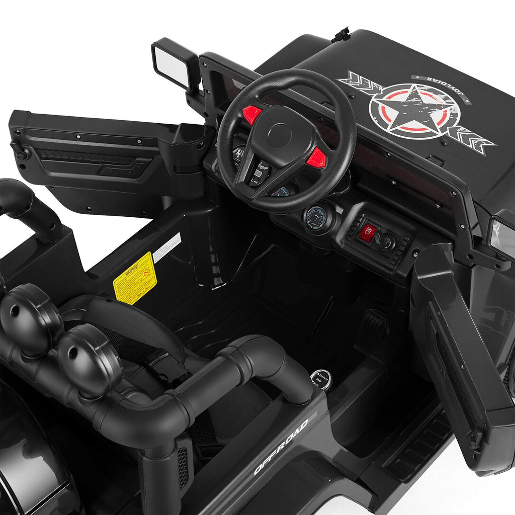 12V Electric Ride-On Truck for Kids with Music, LED Lights, Bluetooth, MP3, and Remote Control